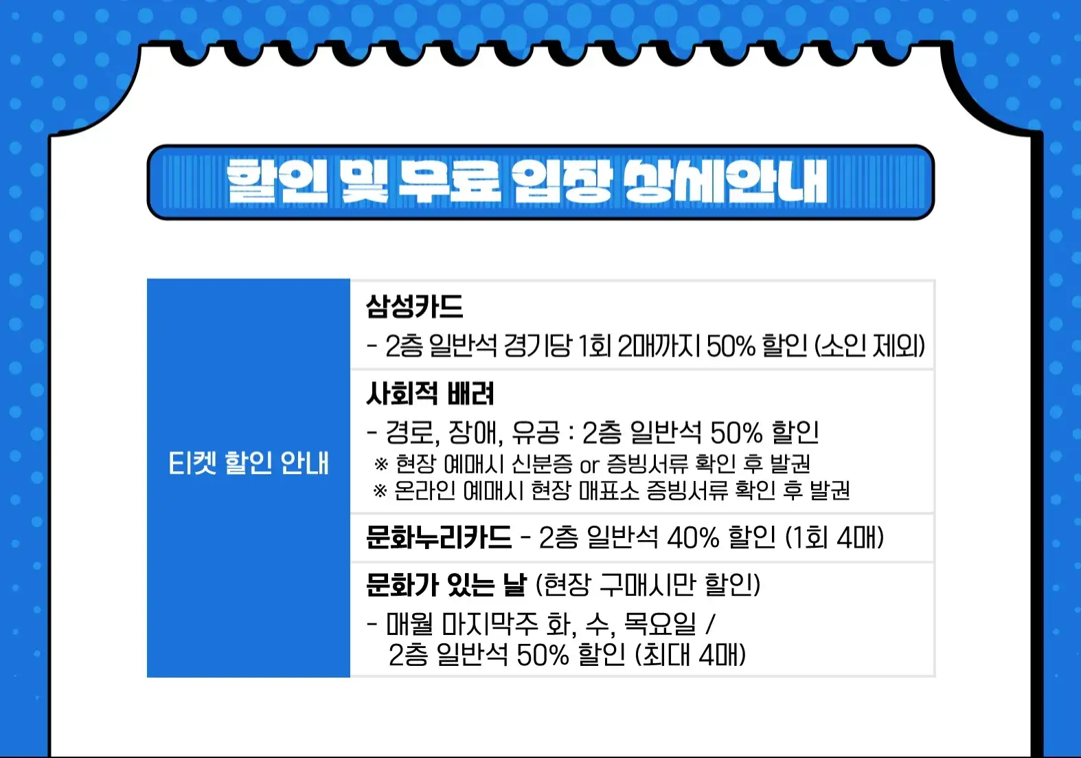 서울삼성썬더스 2024-2025시즌 티켓 가격, 잠실실내체육관 좌석배치도, 할인 및 무료입장 안내