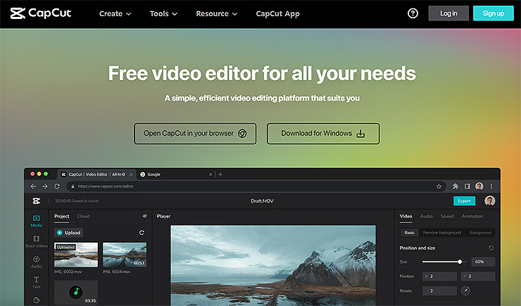 캡컷-공식-홈페이지