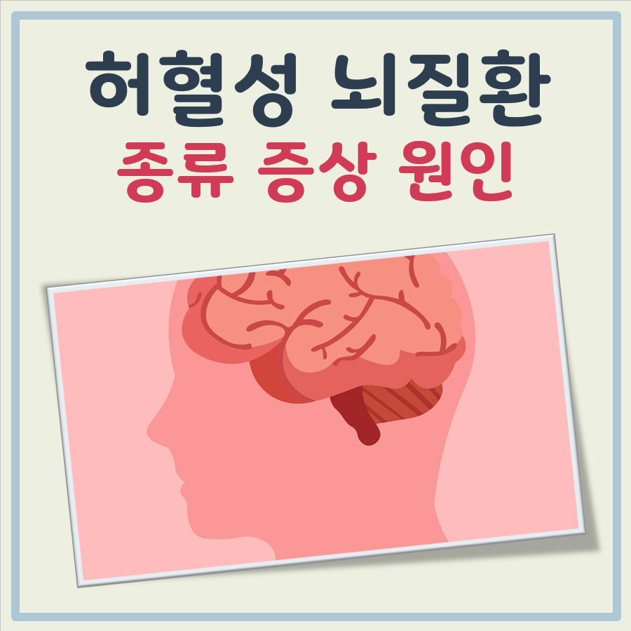 허혈성 뇌질환 종류 증상 원인