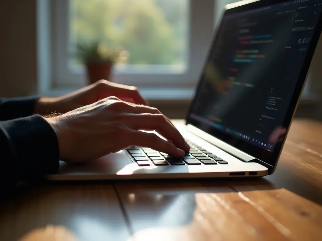 노트북-타이핑-블로그-작성-디지털-노마드