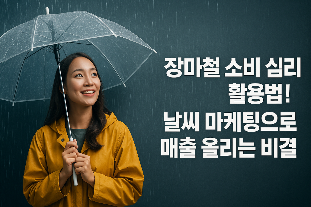 장마철 소비 심리 활용법