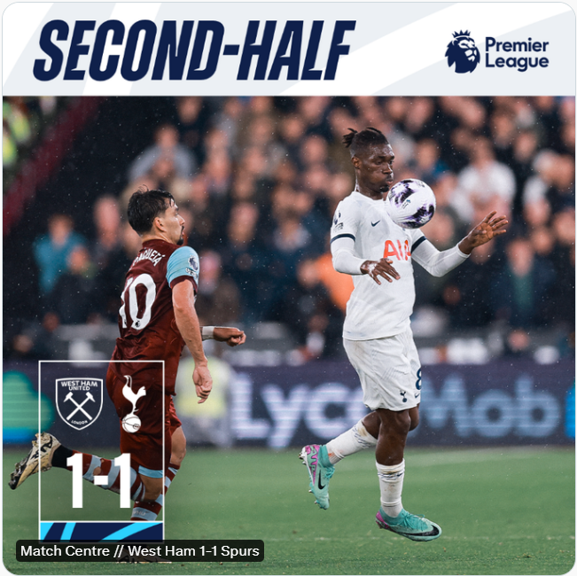토트넘 웨스트햄 축구 하이라이트