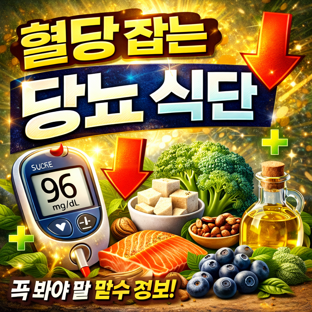 당뇨 식단 (혈당 잡는 현실적인 하루 식단 전략)