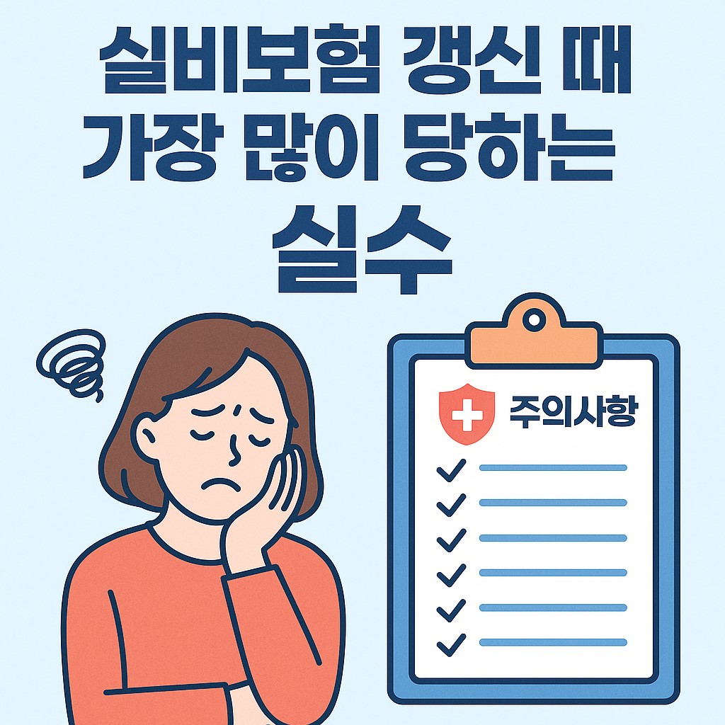 실비보험 갱신할 때 가장 많이 당하는 함정과 주의사항 대표 이미지