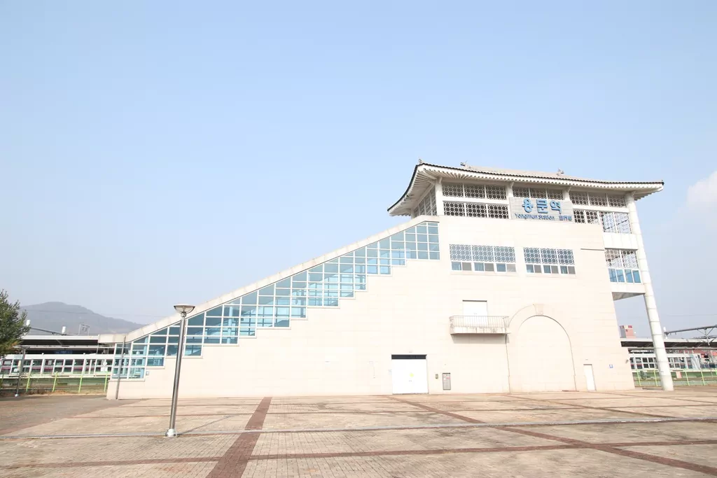 양평 물소리길 6코스 시작점 용문역 전경 사진.