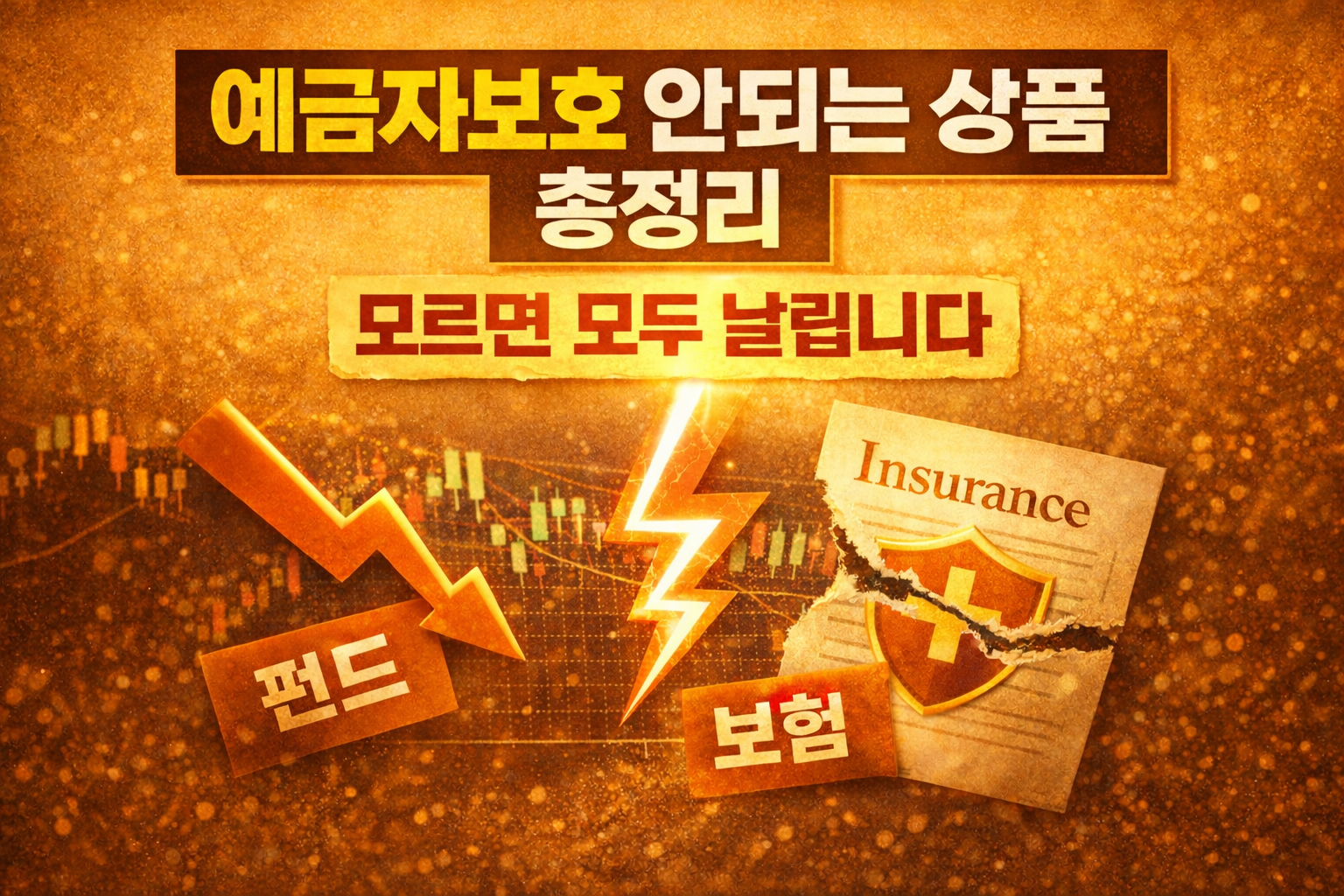 Deposit protection excluded products 예금자보호 안되는 상품 총정리 펀드 보험 투자상품