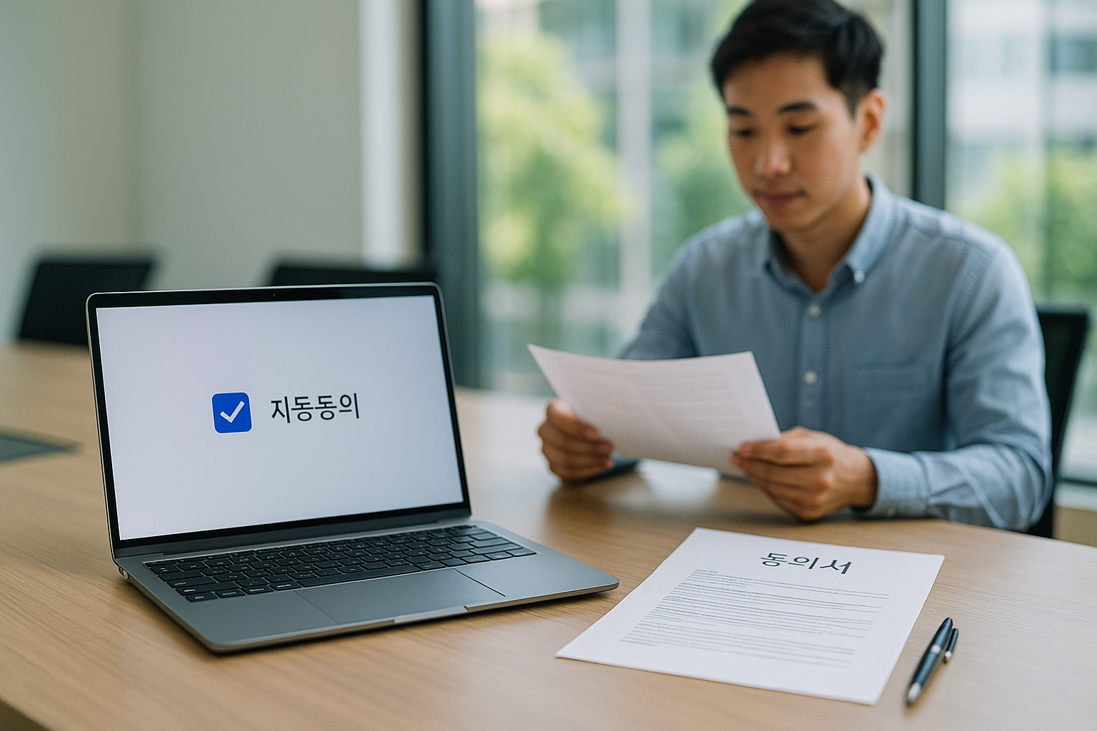 신입 마케터의 정보 수집 동의 문서 검토