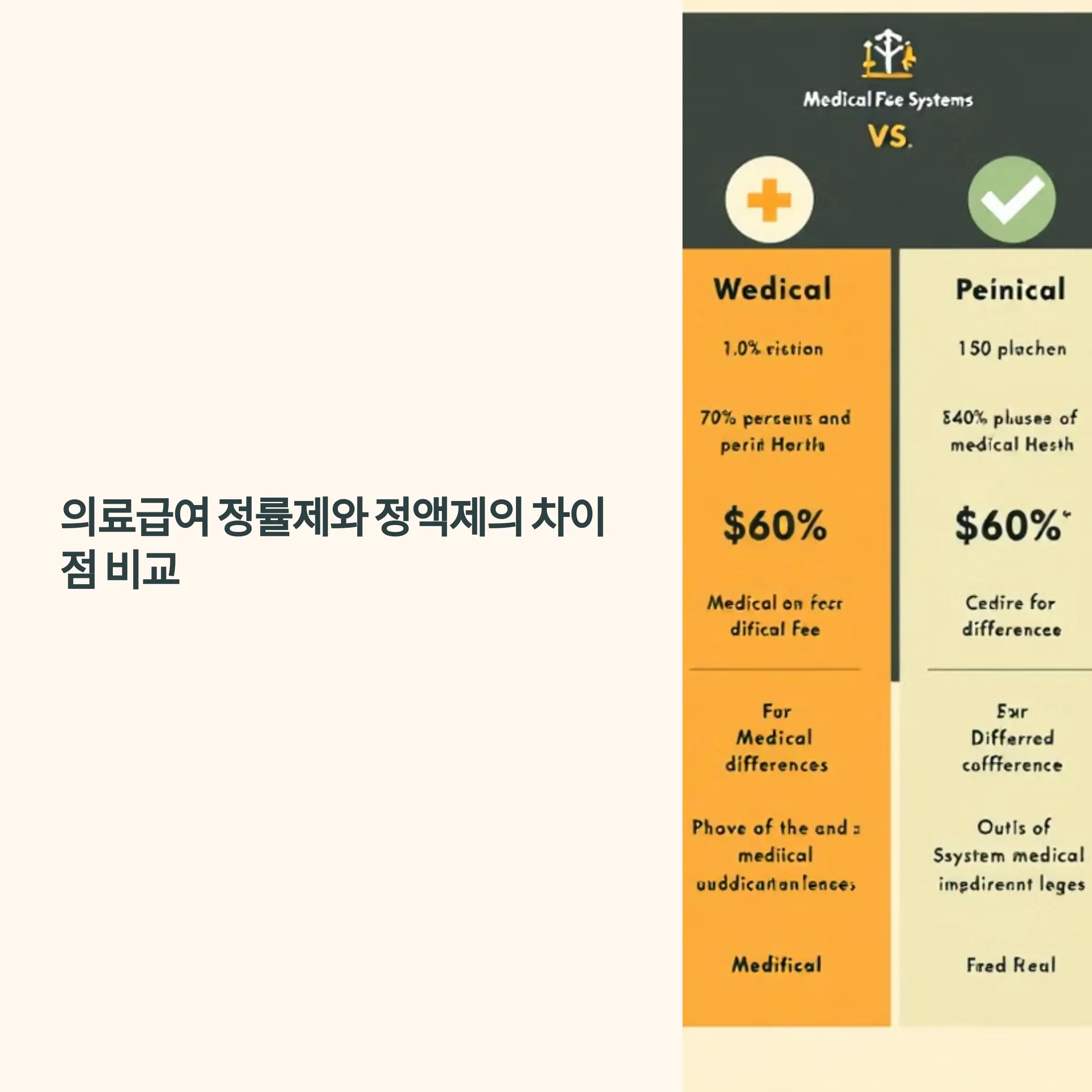 의료급여 정률제와 정액제의 차이점 비교