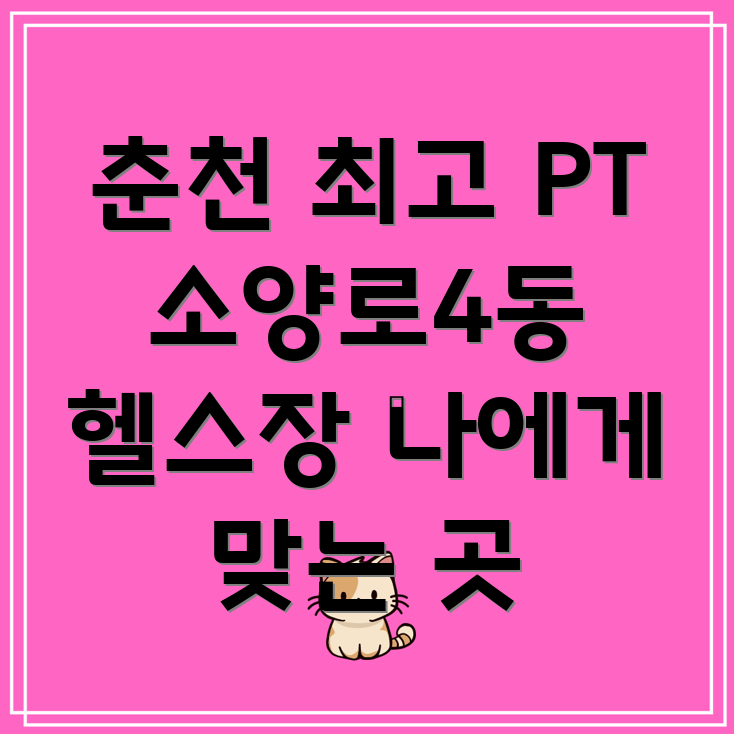 춘천 소양로4동 PT
