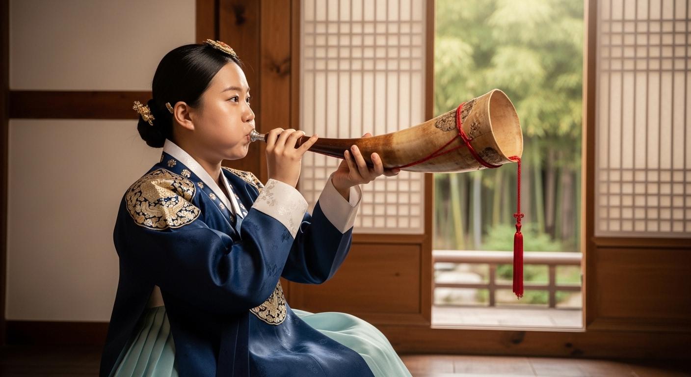 나각의 연주 방법과 소리