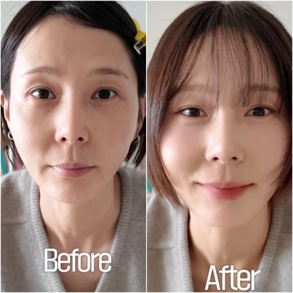 김나영 최근 노필터 메이크업