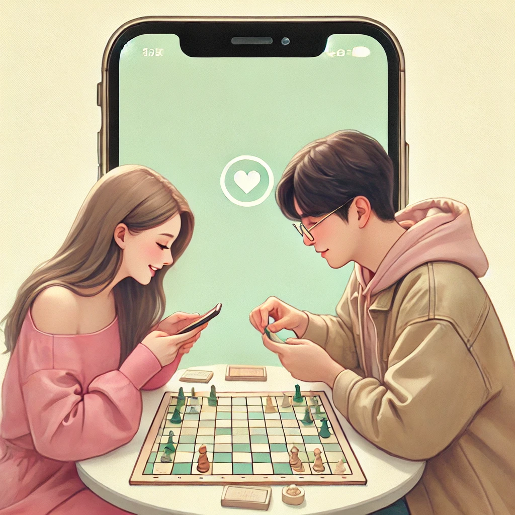 활동적인 데이트에 집중하며 즐거운 시간을 보내는 커플
