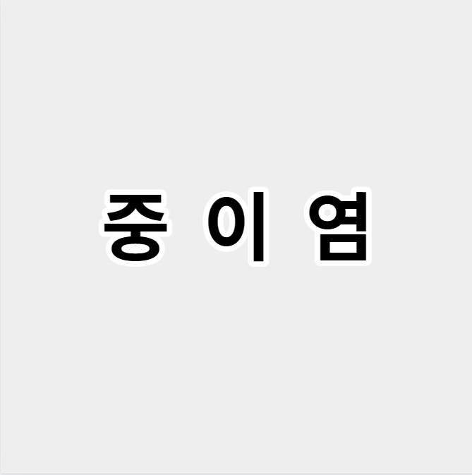 중이염