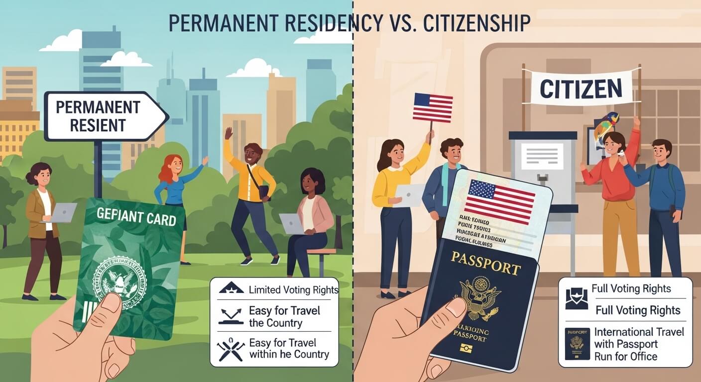 영주권과 시민권의 차이