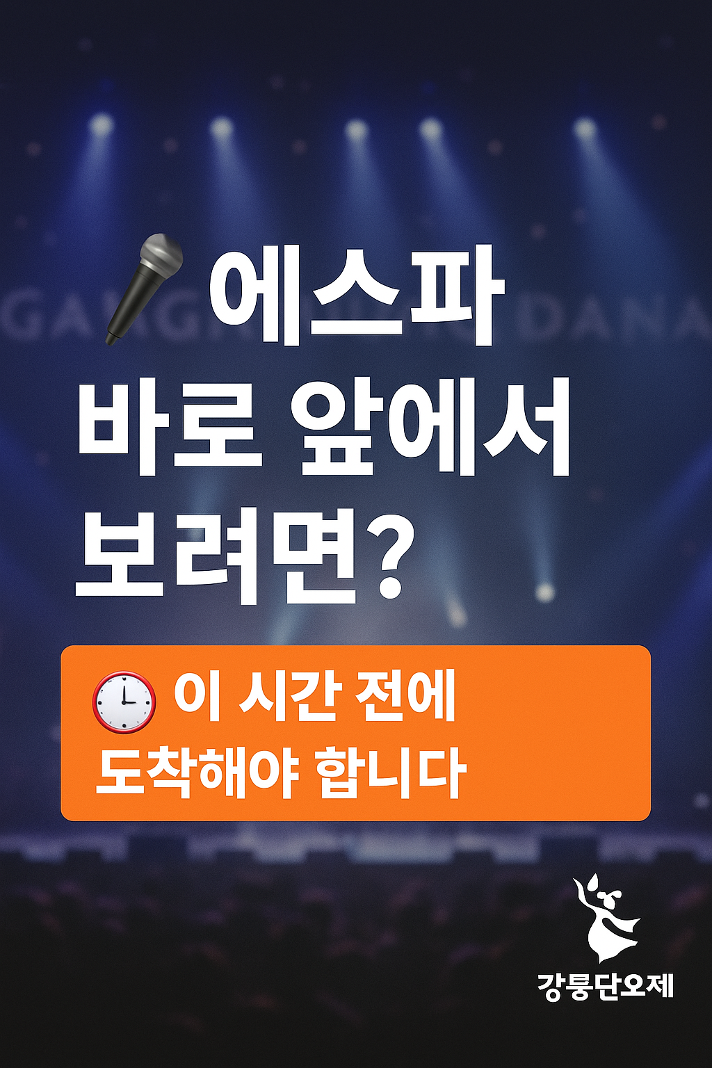 🎤 2025 강릉단오제, 무대 앞 3줄 안에서 에스파 보려면 몇 시에 가야 할까?