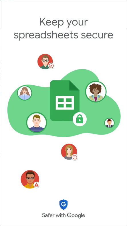 Google 스프레드시트 앱, 스프레드시트 만들기