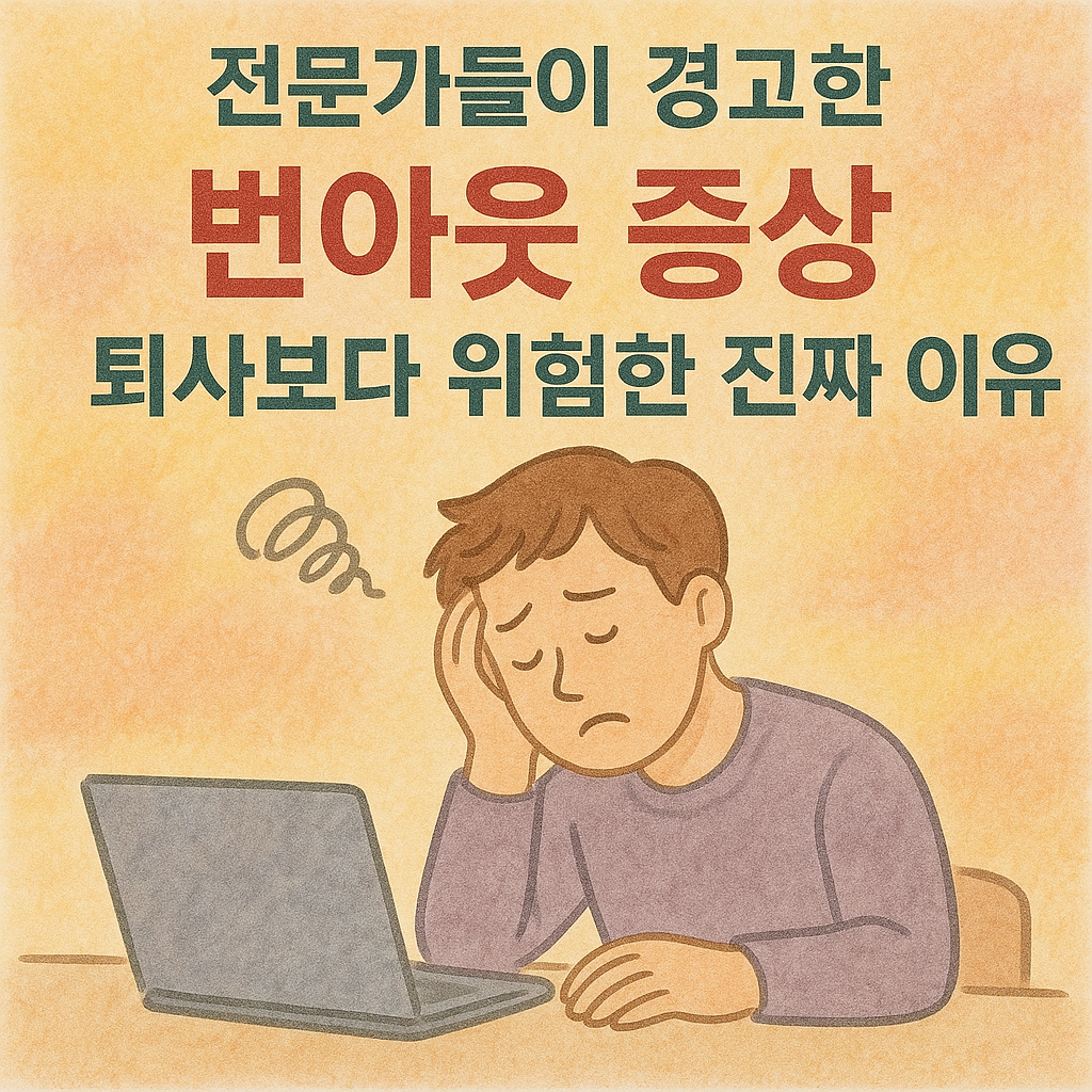 번아웃의 경고와 피로