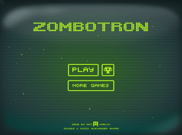 좀보트론-플래시게임-메인-화면