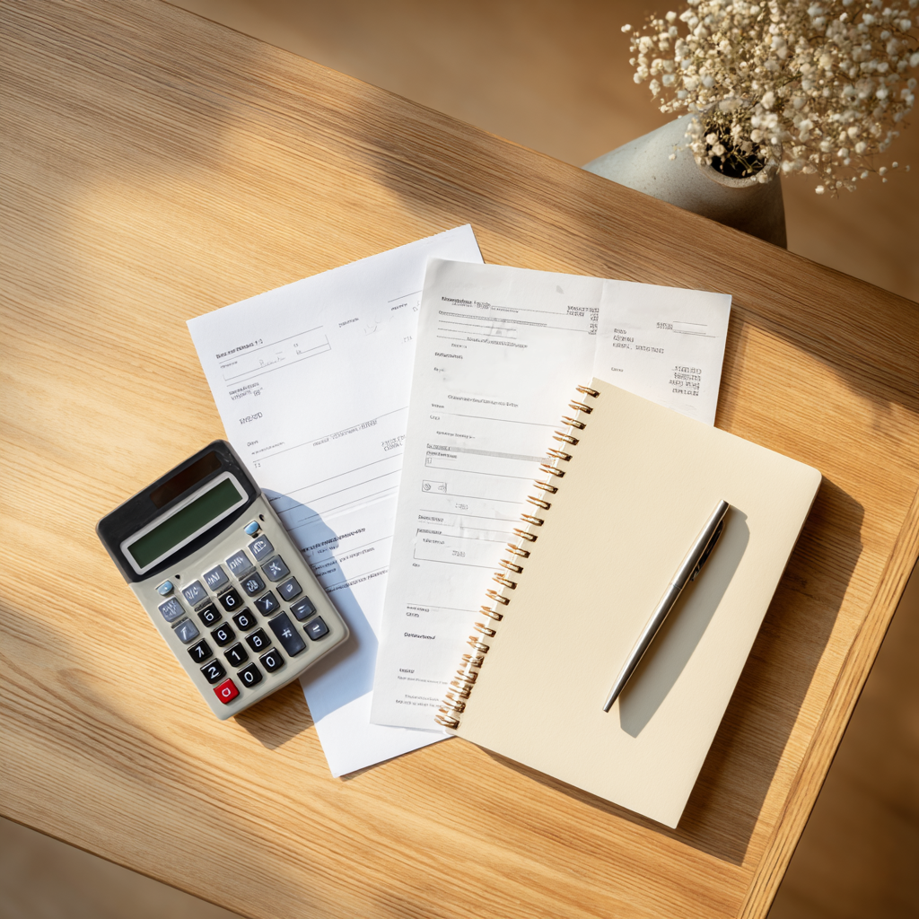 실손보험 청구를 위해 준비해야 할 병원 진료비 세부내역서와 영수증 등 필수 증빙 서류 이미지