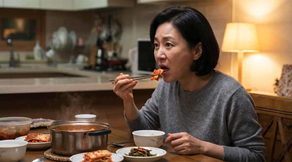 식사 중 멈춤