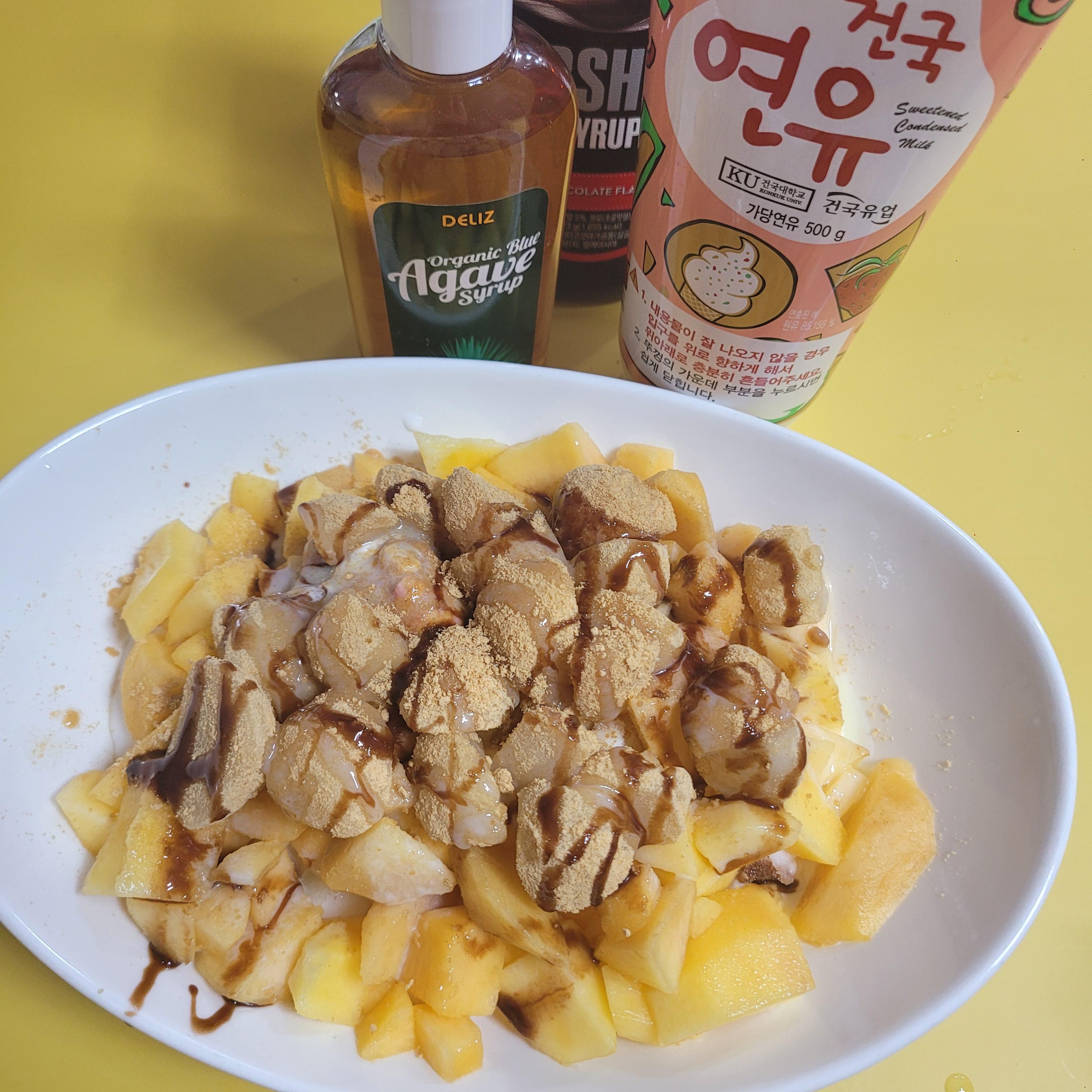 우유빙수만들기