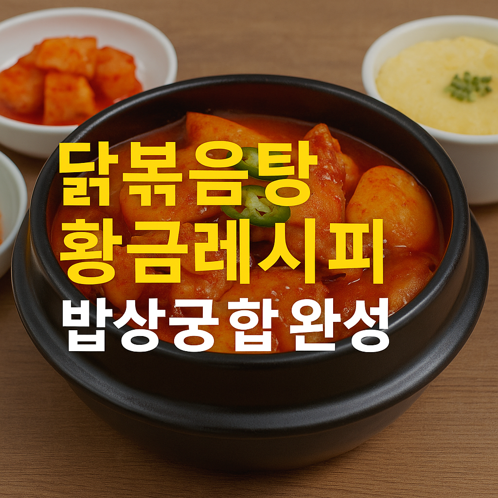 백종원 만능간장 닭볶음탕 황금레시피 썸네일