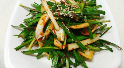 부추무침이미지