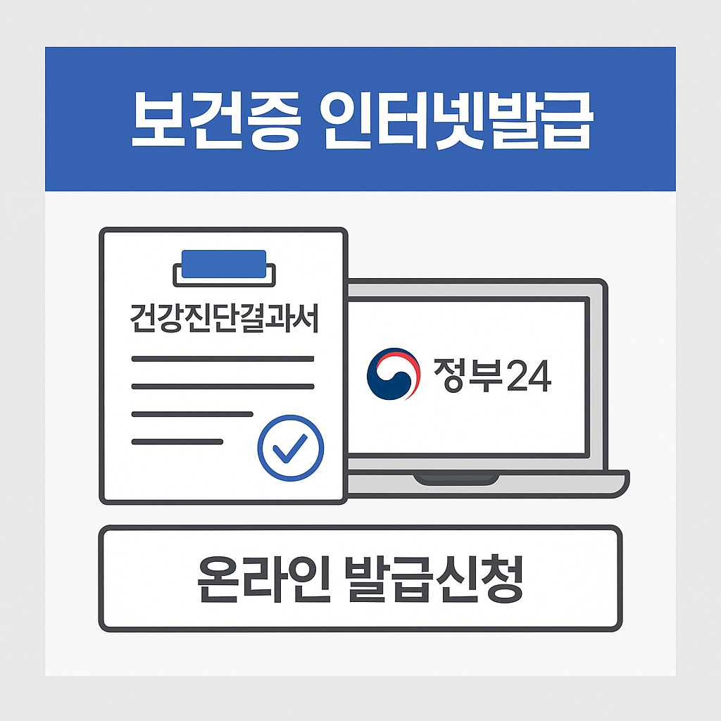 보건증 인터넷발급 방법·기간·비용 총정리