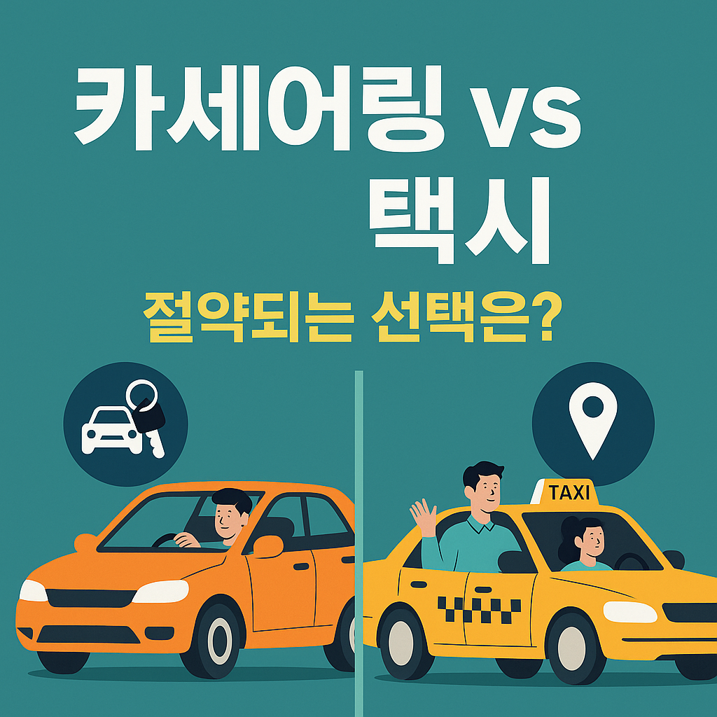 카셰어링 vs 택시, 절약되는 선택은?