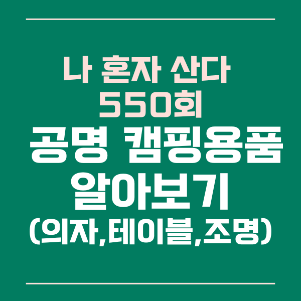 공명캠핑의자