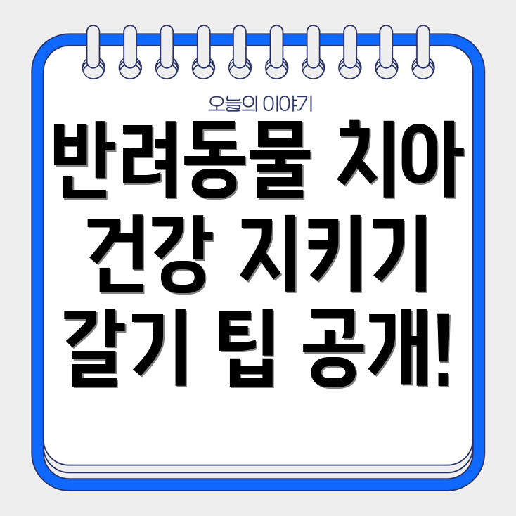 반려동물 치아 갈기