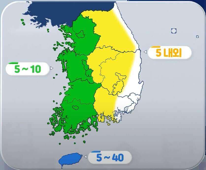 예상 강수량