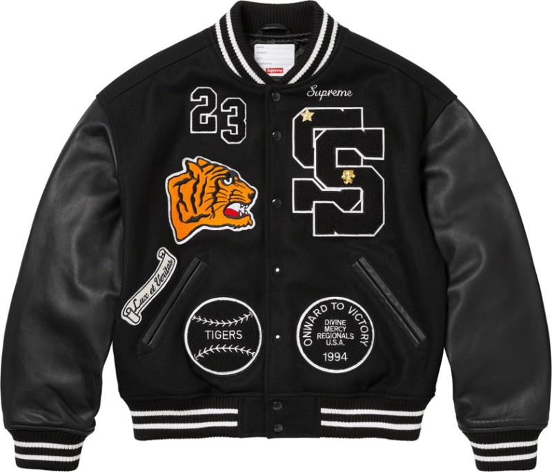 슈프림 타이거 바시티 자켓 Supreme Tiger Varsity Jacket FW23