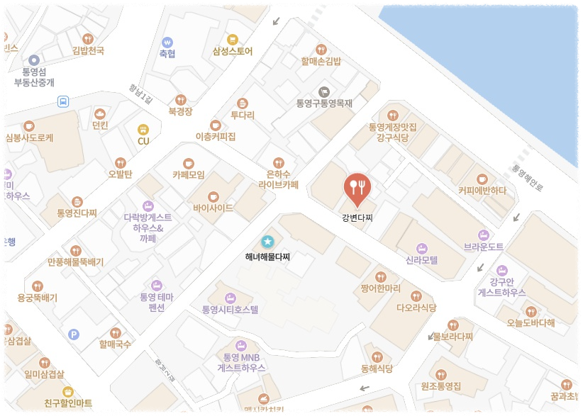 강변다찌 지도위치