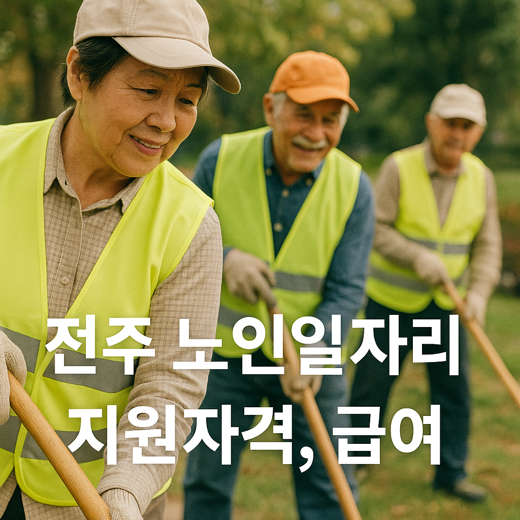 전주 노인일자리 총정리