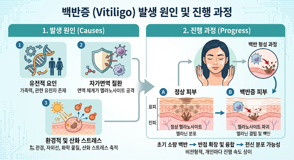 백반증 발생 원인 및 진행과정