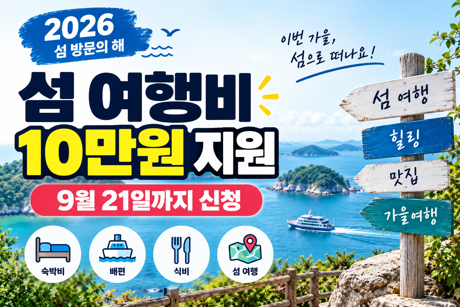 2026 섬 여행 지원금 신청기간