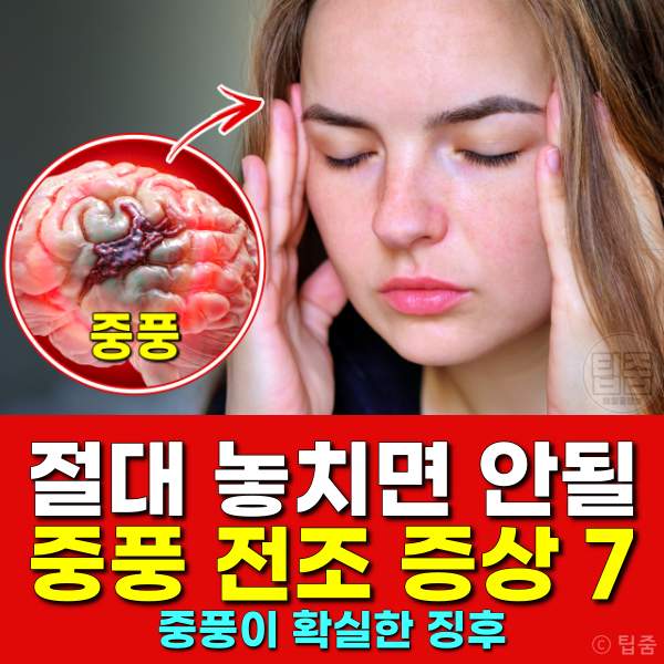 중풍 전조증상,중풍 증상,팁줌