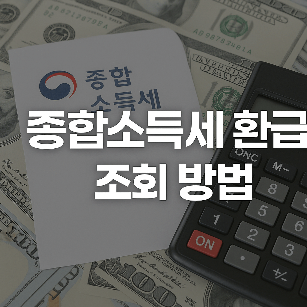 종합소득세 환급 확인 방법