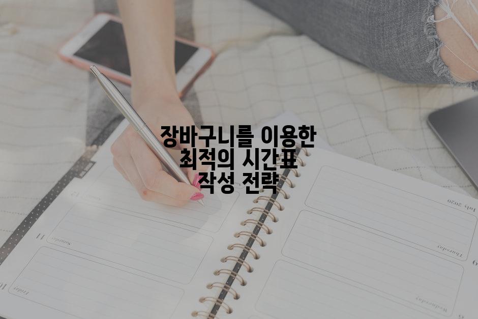 장바구니를 이용한 최적의 시간표 작성 전략