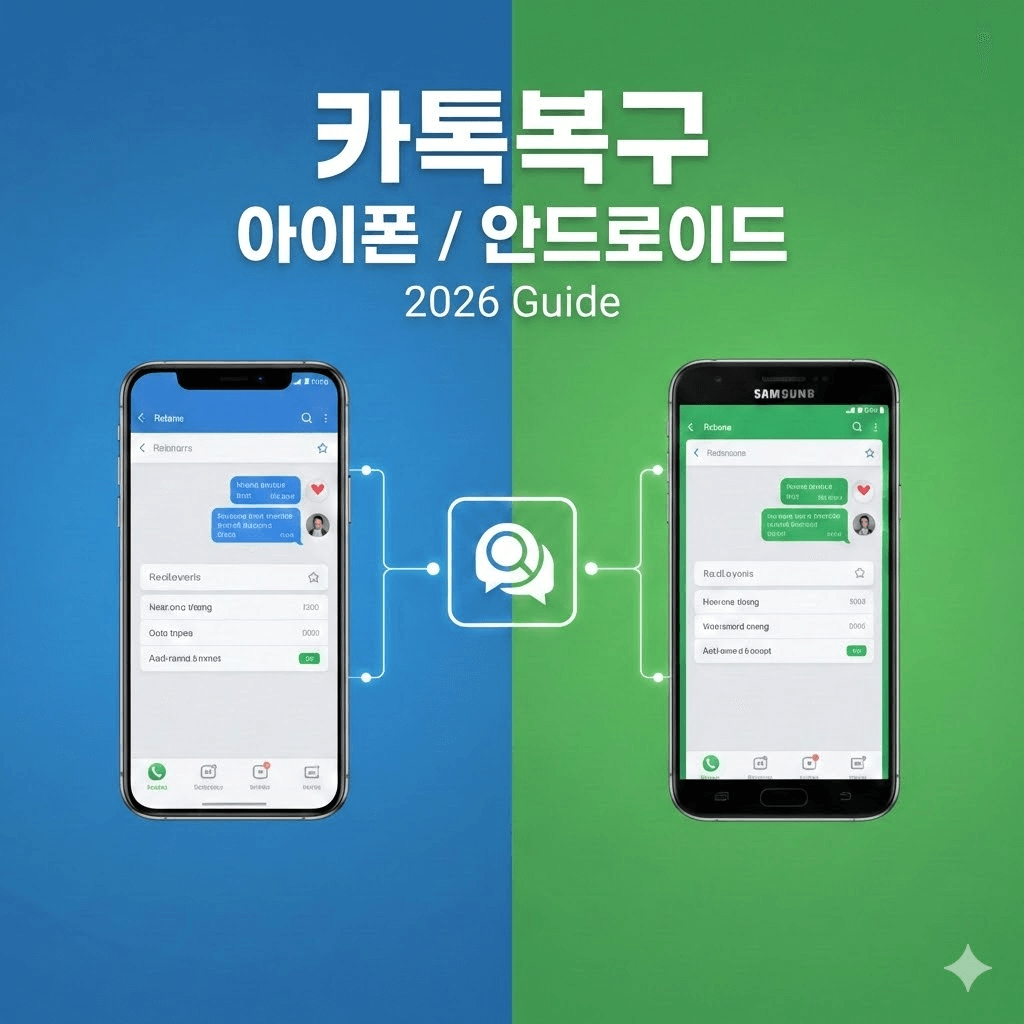 카톡복구 아이폰 / 안드로이드