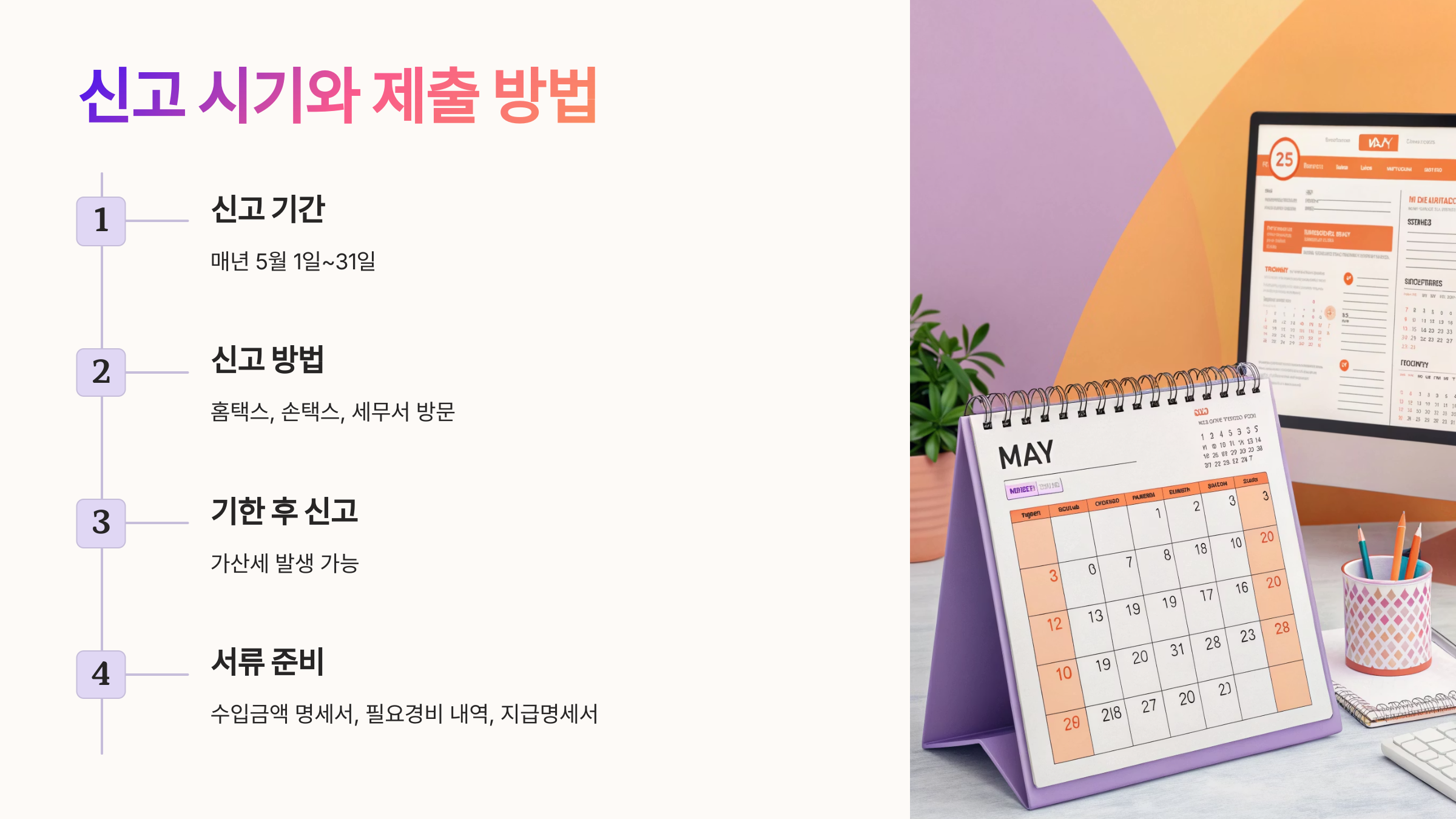 📆 신고 시기와 제출 방법