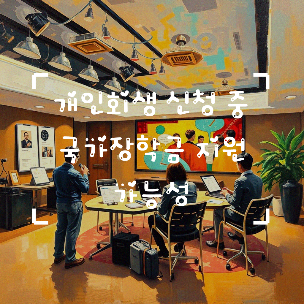 개인회생 중 국가 장학금 받을 수 있나