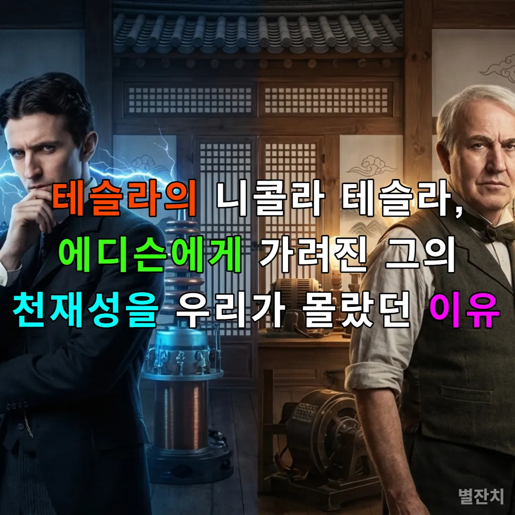 니콜라 테슬라와 토마스 에디슨, 두 천재 발명가의 대비되는 모습