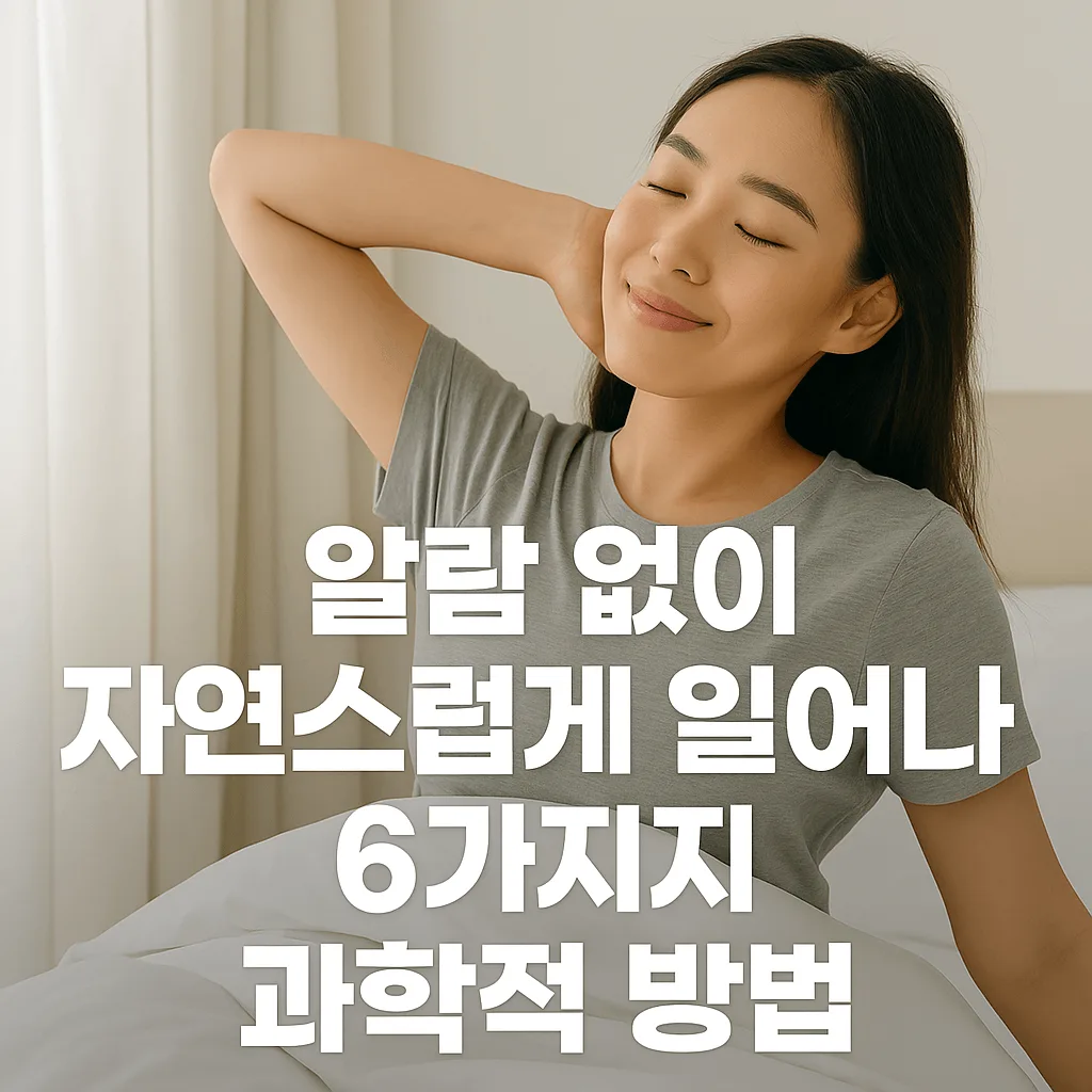 알람 없이 자연스럽게 일어나는 6가지 과학적 방법
