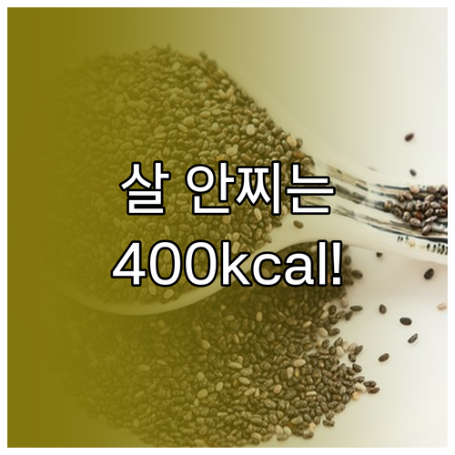 기초대사량 유지를 돕는 400칼로리 ..