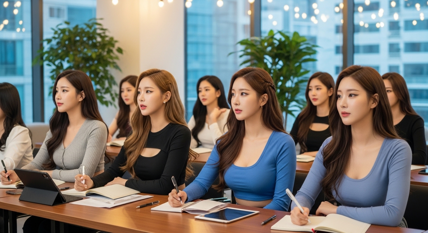 세미나에 참석한 여자들