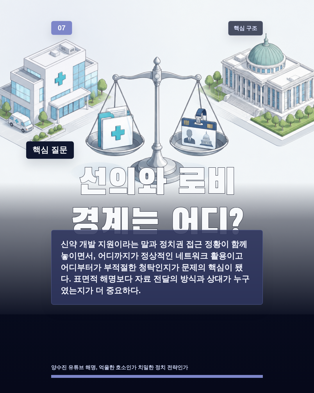 선의와 로비 경계는 어디?