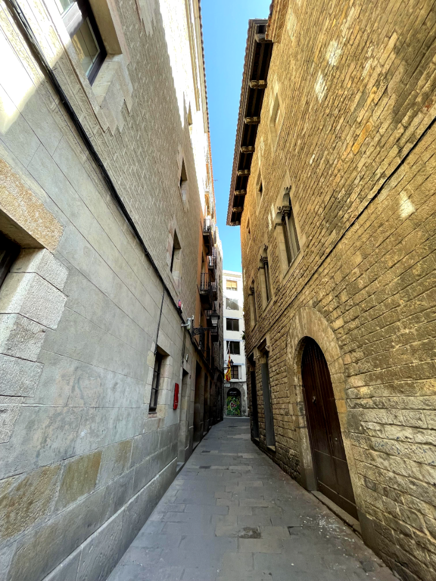 바르셀로나 대성당 가는 골목길
