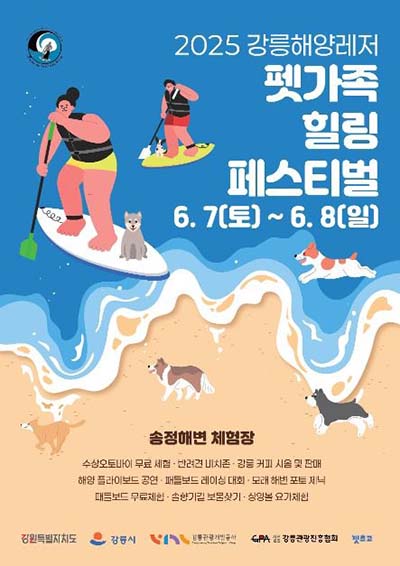 반려동물과 강릉 여행? 송정해변에서 열리는 펫가족 힐링페스티벌 추천